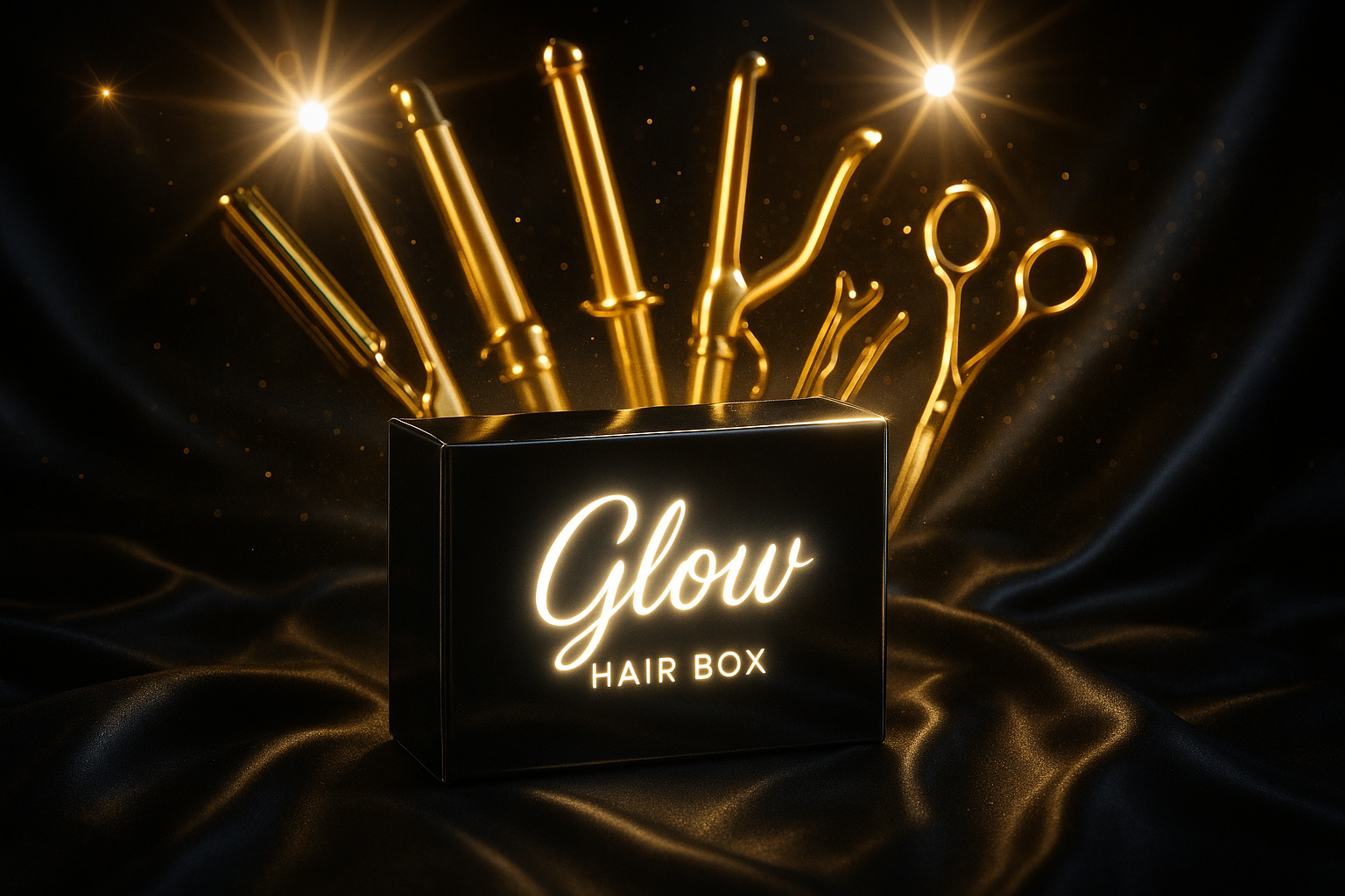 I like this but make it look like its glowing and more glamorous 